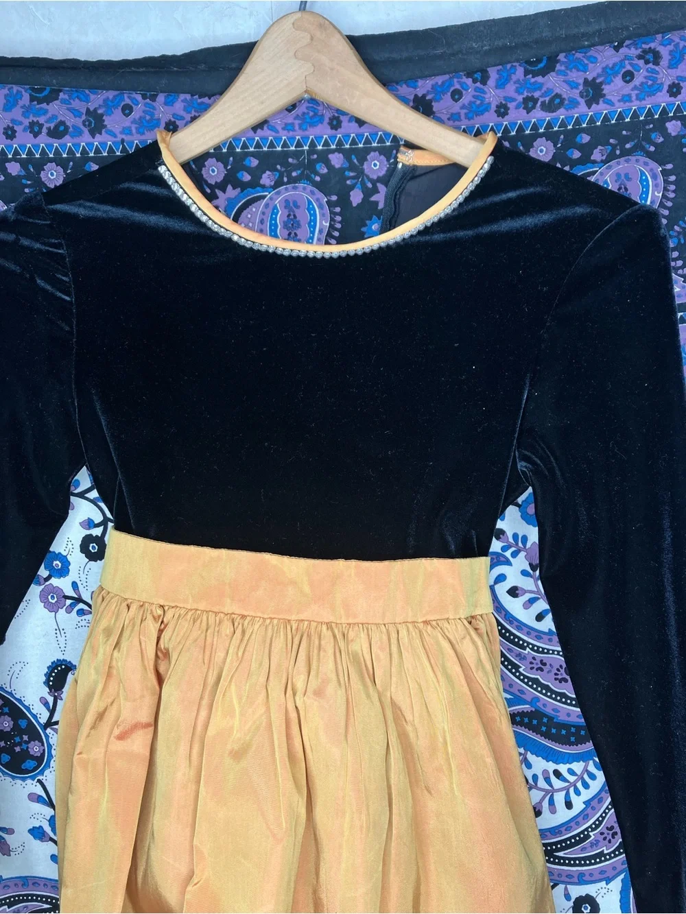 Jessica McClintock VTG girls 10 velvet dress